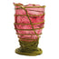 Pompitu II Vase L Light Fuchsia Matt Dust Green