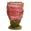 Pompitu II Vase L Light Fuchsia Matt Dust Green