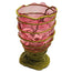 Pompitu II Vase L Light Fuchsia Matt Dust Green