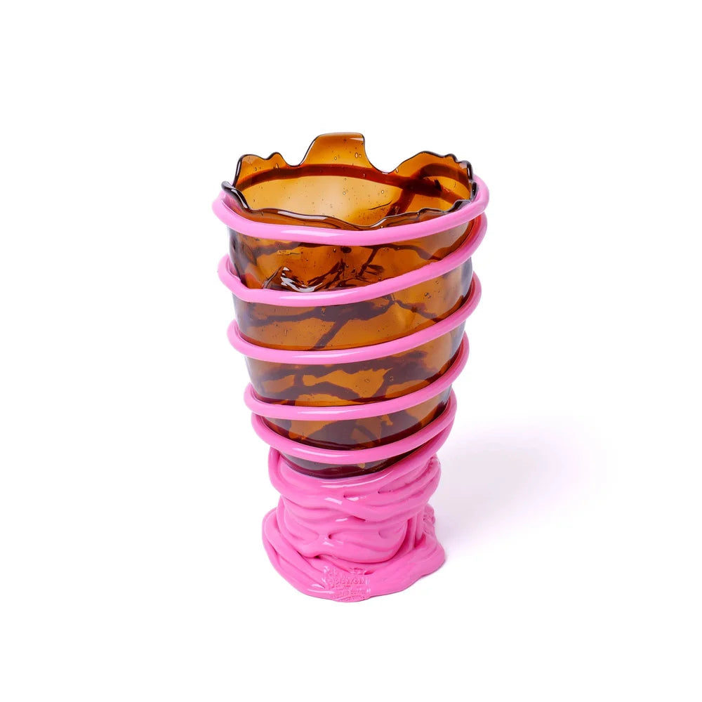 Pompitu II Vase L Brown Pink