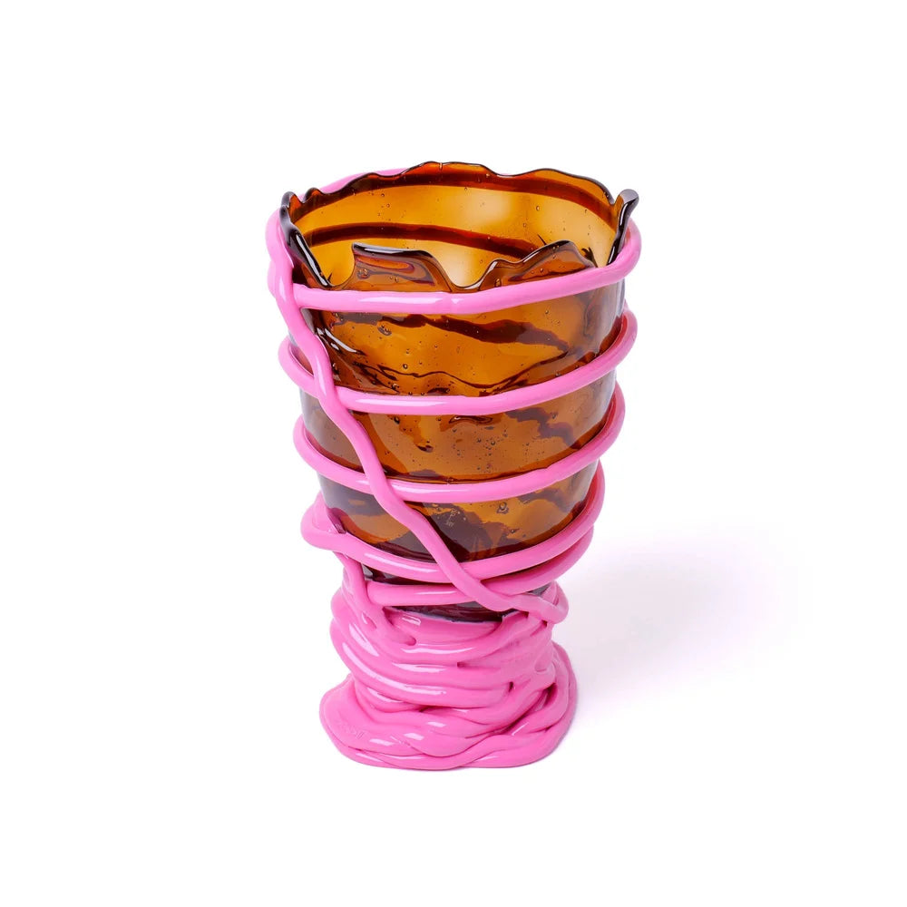 Pompitu II Vase L Brown Pink