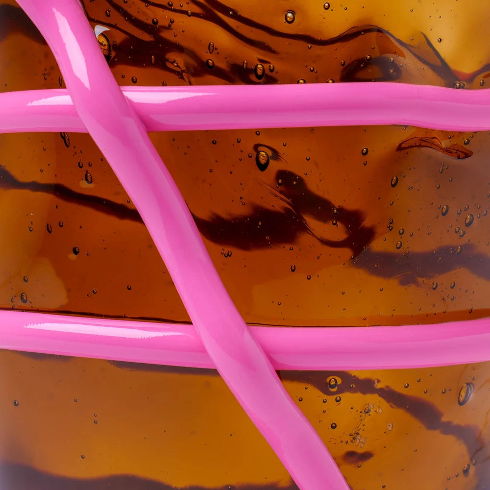 Pompitu II Vase L Brown Pink