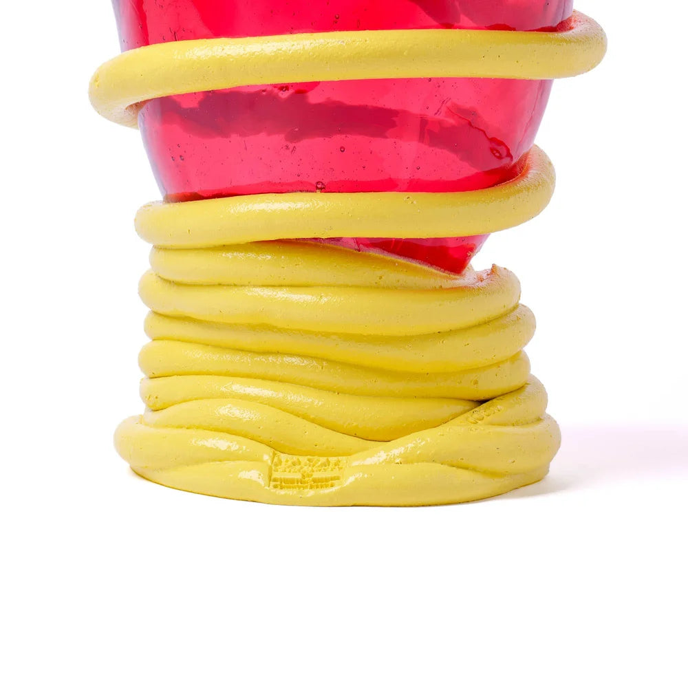 Pompitu Vase S Fuchsia Pastel Yellow PRE-ORDER