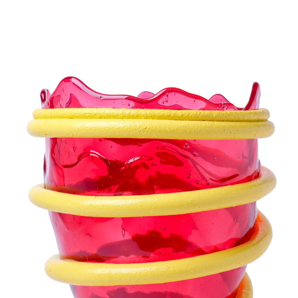 Pompitu Vase S Fuchsia Pastel Yellow PRE-ORDER