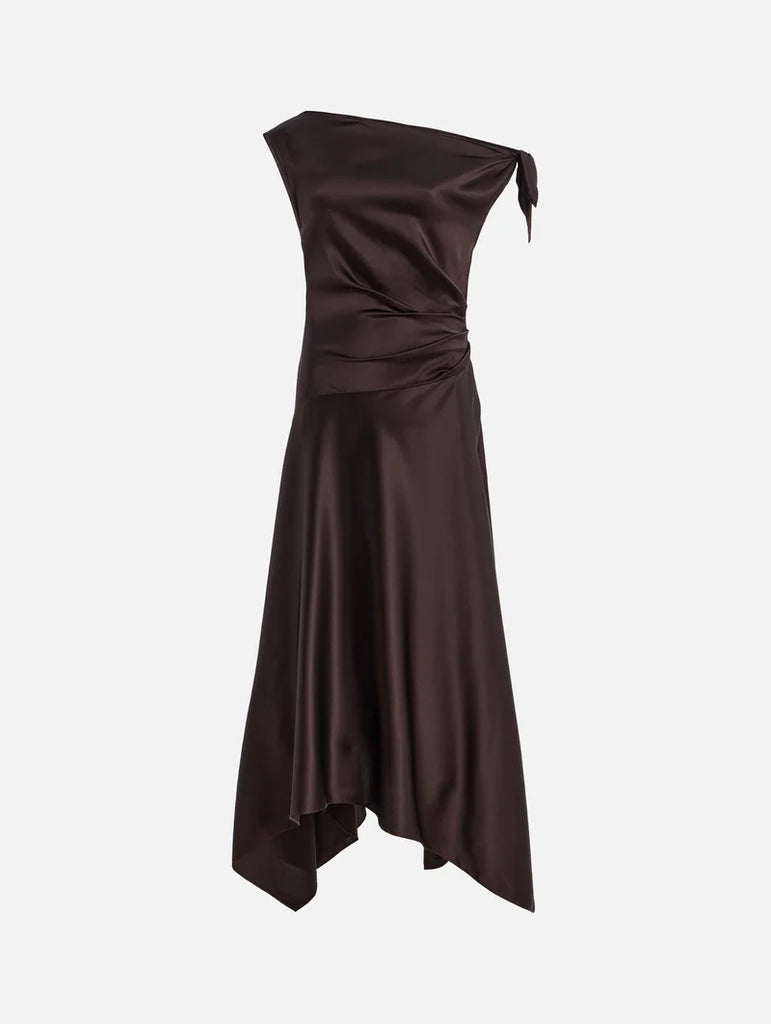 Portia Silk Dress Earth