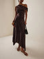 Portia Silk Dress Earth