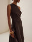 Portia Silk Dress Earth