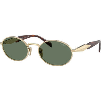 PR65ZS Sunglasses Pale Gold Tort Dark Green