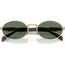 PR65ZS Sunglasses Pale Gold Tort Dark Green