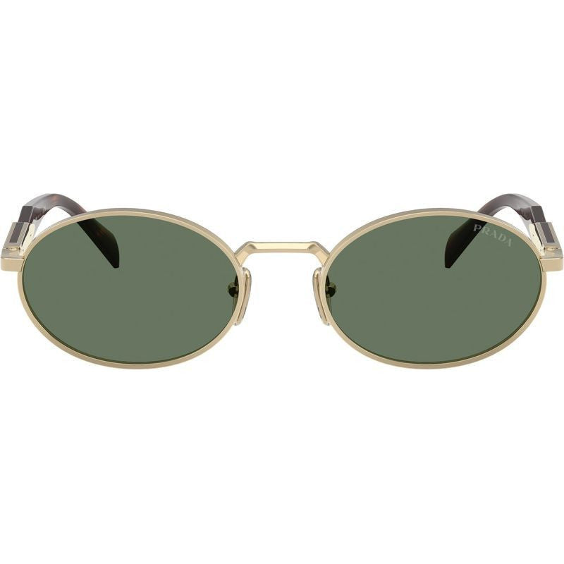 PR65ZS Sunglasses Pale Gold Tort Dark Green