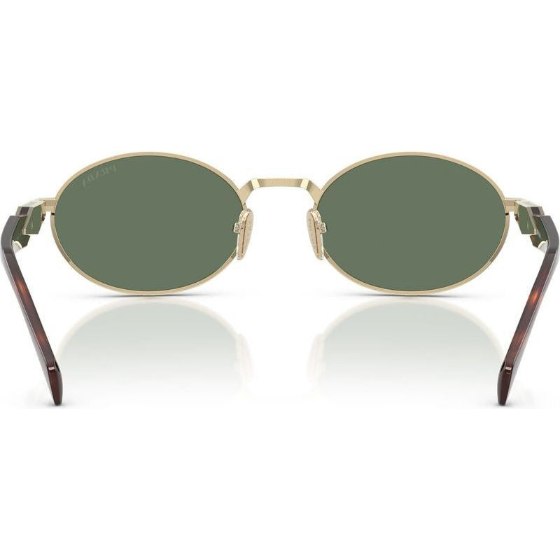 PR65ZS Sunglasses Pale Gold Tort Dark Green