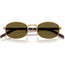 PRB53S Sunglasses Gold Dark Brown