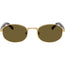 PRB53S Sunglasses Gold Dark Brown