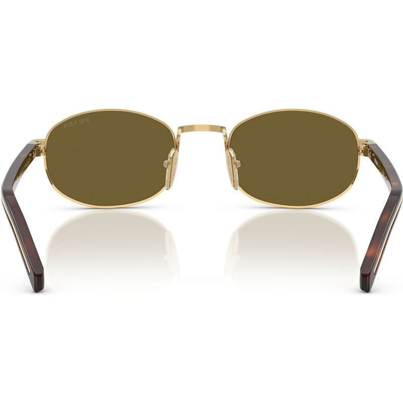 PRB53S Sunglasses Gold Dark Brown