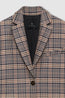 Quinn Blazer Beige Navy Checks