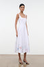 Wells Dress White Multi Embroidery