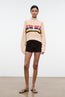 Cropped Hampton Sweater Artist Stripe