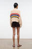 Cropped Hampton Sweater Artist Stripe