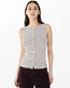 Knit Boatneck Tank  Burgundy Stripe