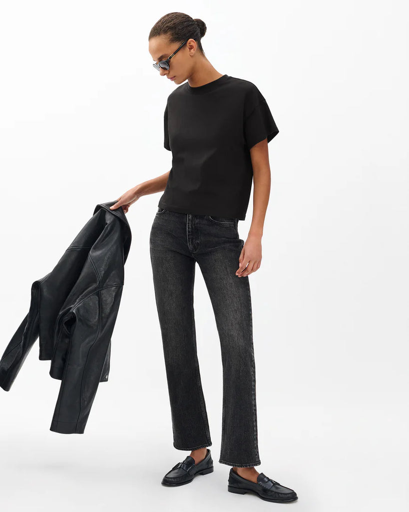 Kelly Boxy Tee Black