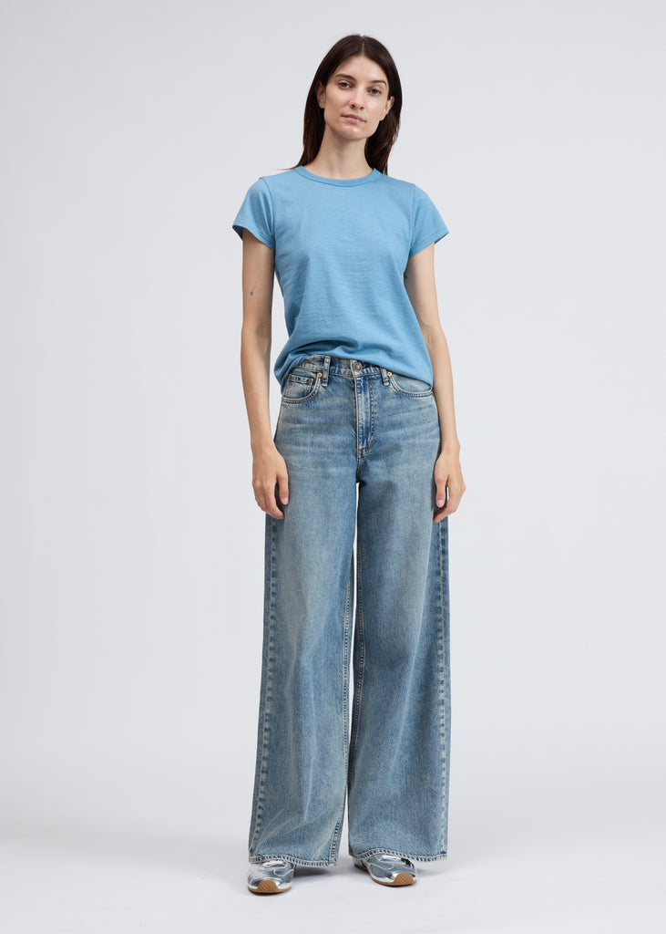 The Slub Tee Fog Blue