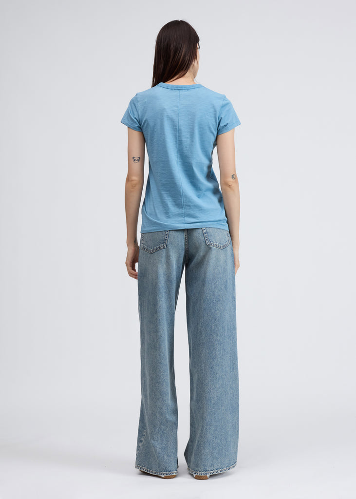 The Slub Tee Fog Blue