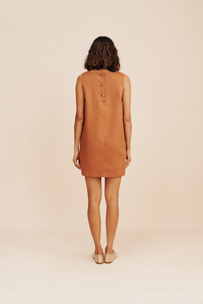 Rio Mini Dress Chestnut