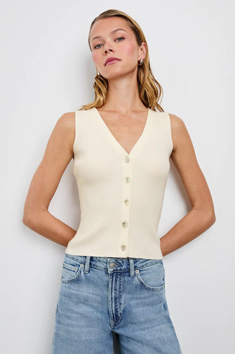 Rosa Vest Ivory