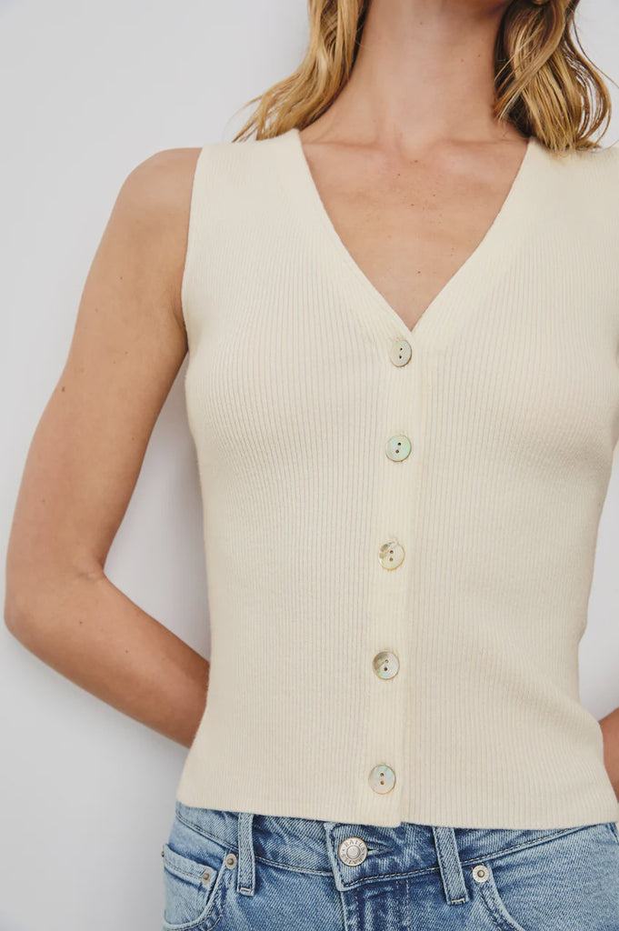 Rosa Vest Ivory