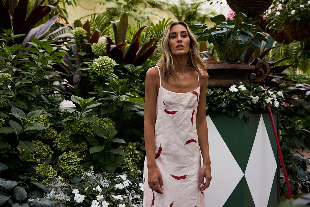 Cottage Point Dress Chilli