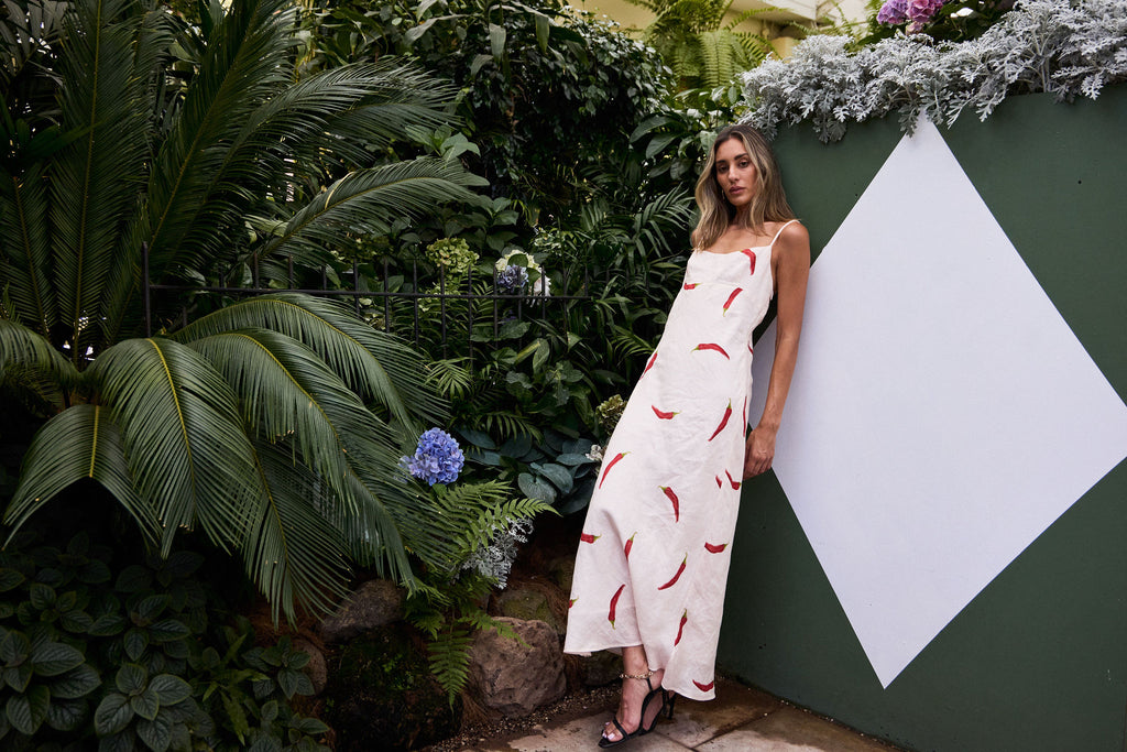 Cottage Point Dress Chilli