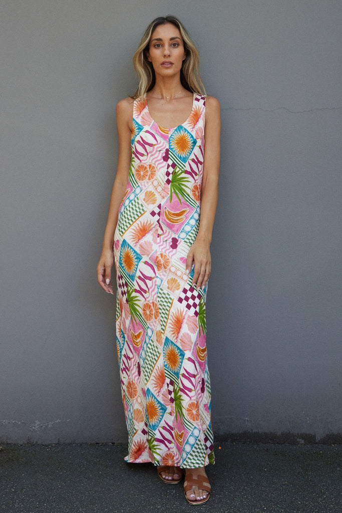 Whaley Dress Pink Fiesta