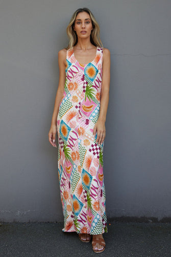 Whaley Dress Pink Fiesta