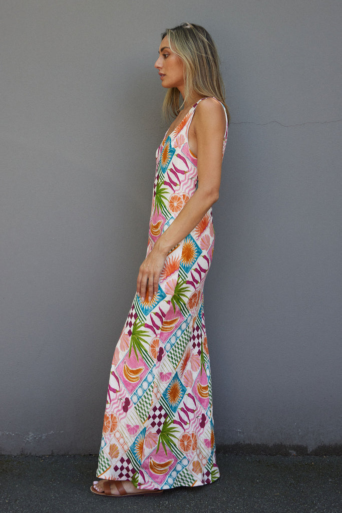 Whaley Dress Pink Fiesta