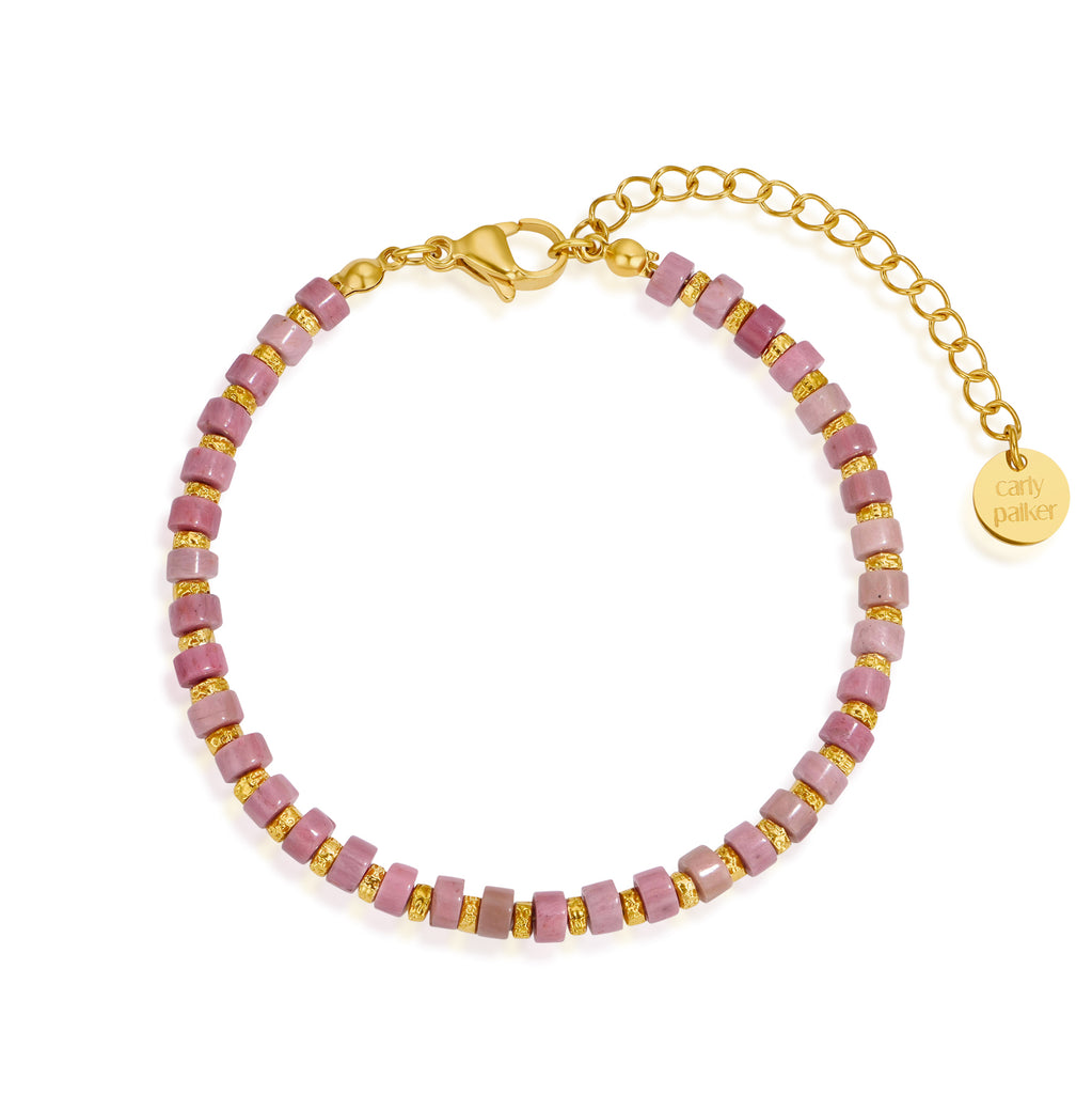 Raya Bracelet Pink Agate