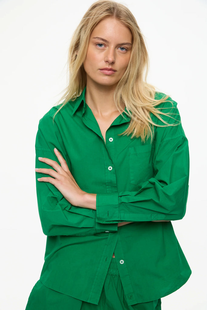 Chiara Long Sleeve Shirt Green Hills