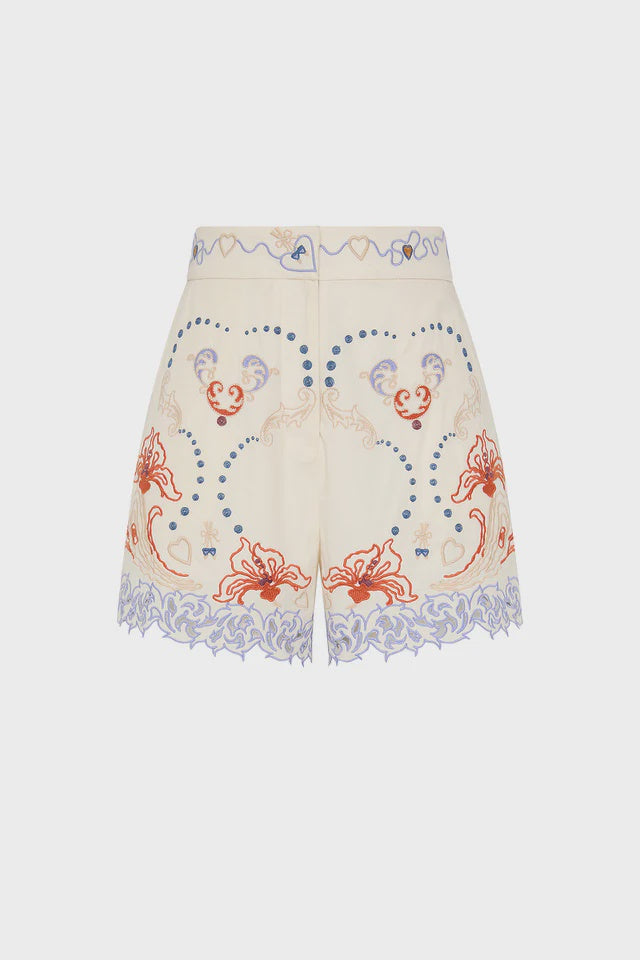 Match Makers Embroidered Shorts