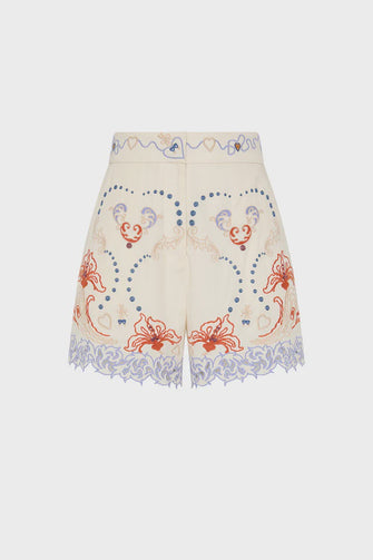 Match Makers Embroidered Shorts