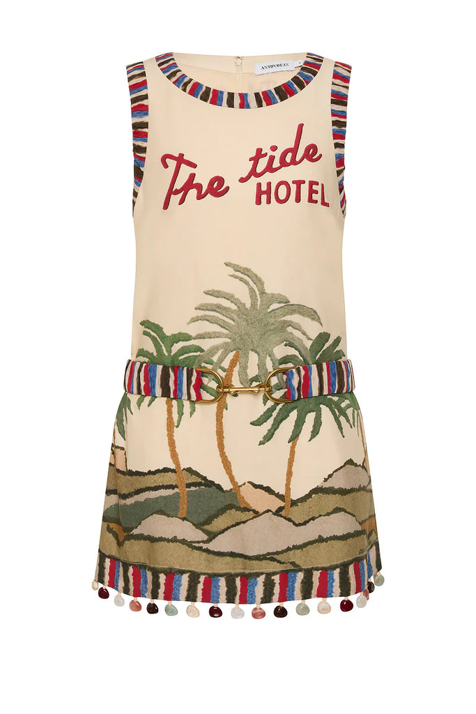 Tide Bound Belted Mini Dress