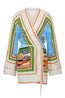 Ripple Effect Relaxed Mini Robe Dress