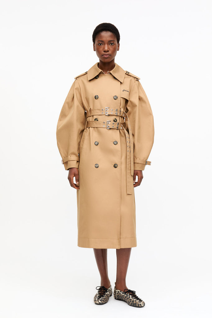 Eyelets Lace Up Ballerina Denim Print