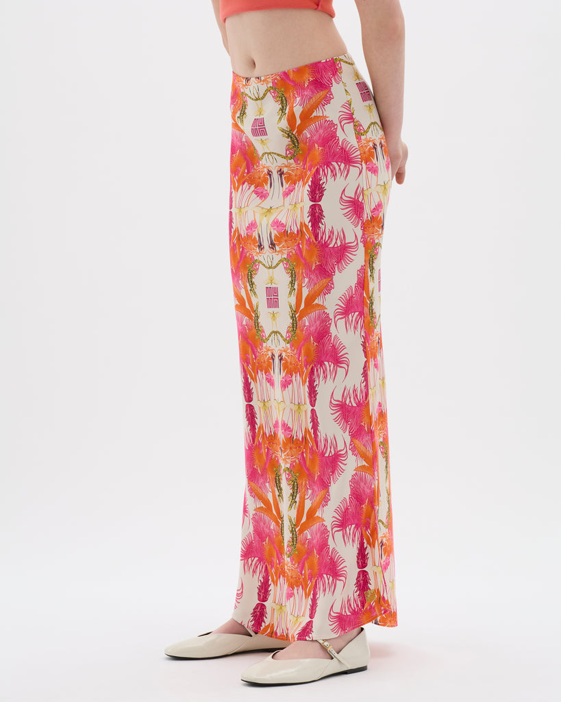 Illustrated Maxi Skirt
