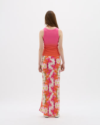 Illustrated Maxi Skirt