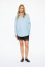 Mara Long Sleeve Shirt Sky Navy White