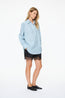 Mara Long Sleeve Shirt Sky Navy White