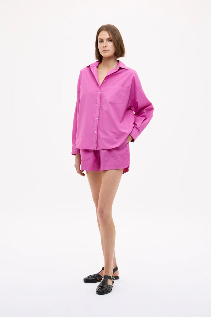 Chiara Cotton Shirt Fucshia