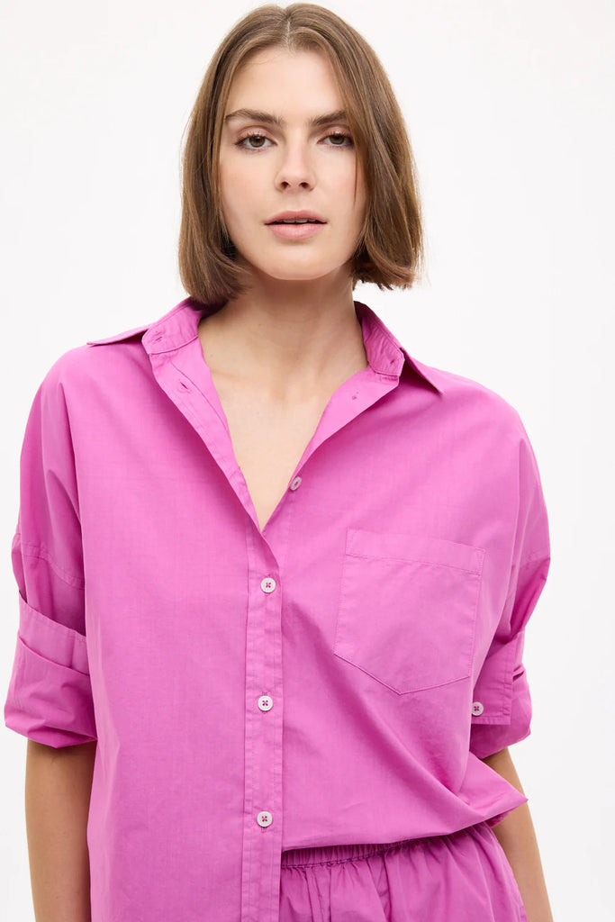 Chiara Cotton Shirt Fucshia