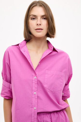 Chiara Cotton Shirt Fucshia