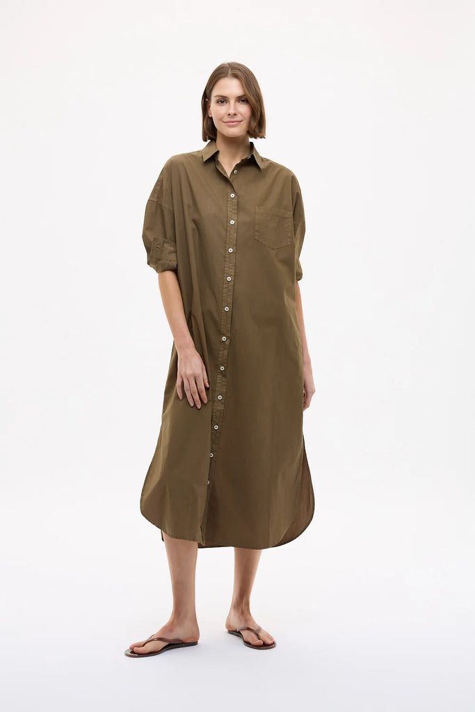 Chiara Maxi Dress Dark Olive