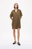 Chiara Short Sleeve Mini Dress Dark Olive